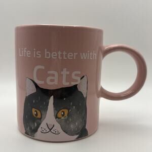 Life is Better With Cats Mug, 15 oz, Mug Accent, Cat Lover Mug, Tea Mug
